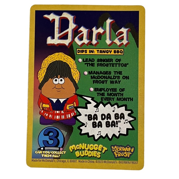 McDonald's Kerwin Frost McNuggest Buddies Darla Adult Happy Meal Toy 2023 - Picture 7 of 13